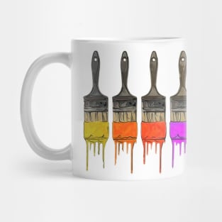 Painted Brushes Mug